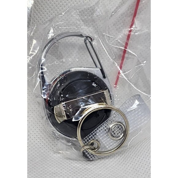 Black White ID Badge Holder Clip On Extendable - Stylish & Practical Accessories - Picture 8 of 10